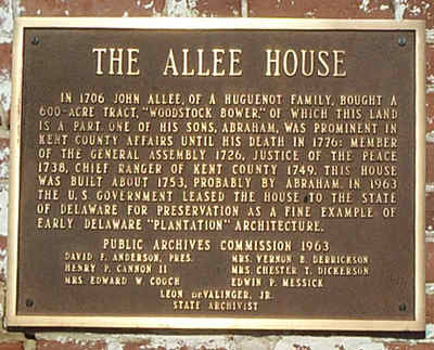 AlleeHousePlaque_Peg.jpg (23964 bytes)