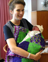 Dana and new Baby Kristofor